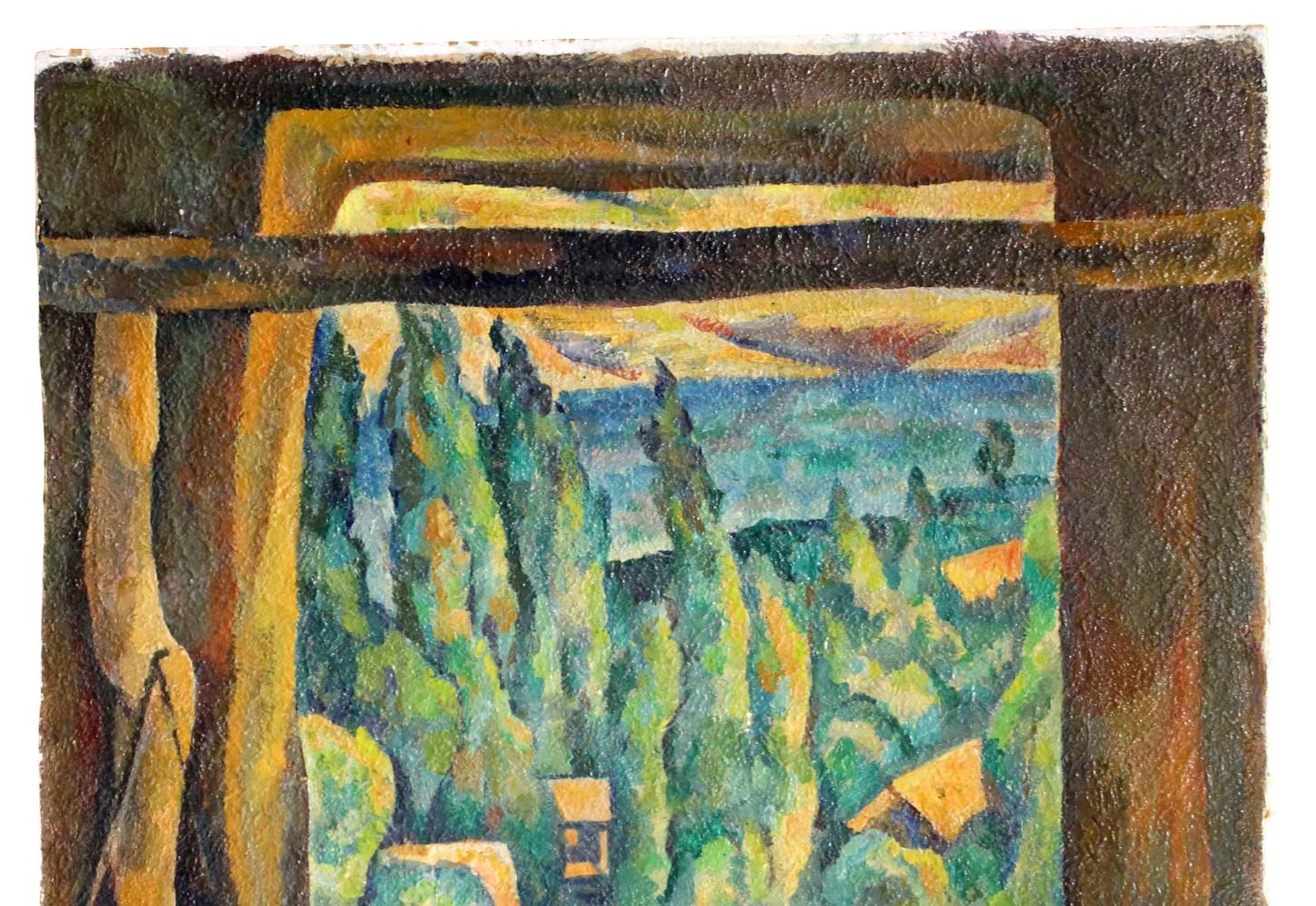 VLADIMIR CHUB (RUSSIAN/UZBEK, B. 1940) OIL PAINTING "IN THE EVENING"