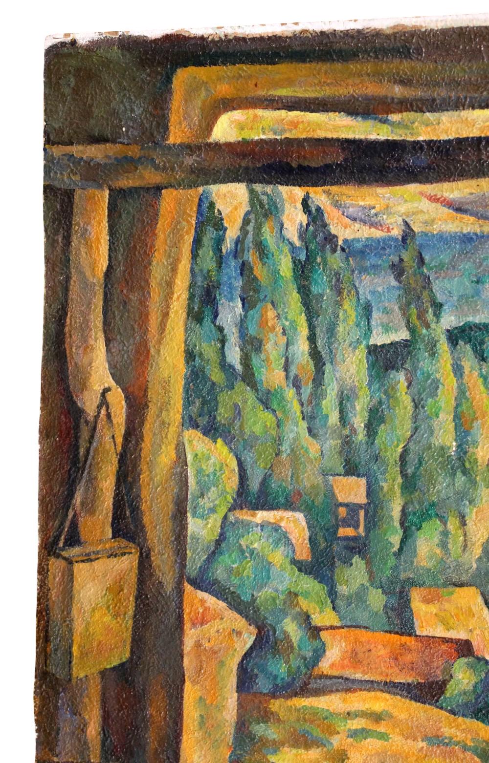 VLADIMIR CHUB (RUSSIAN/UZBEK, B. 1940) OIL PAINTING "IN THE EVENING"