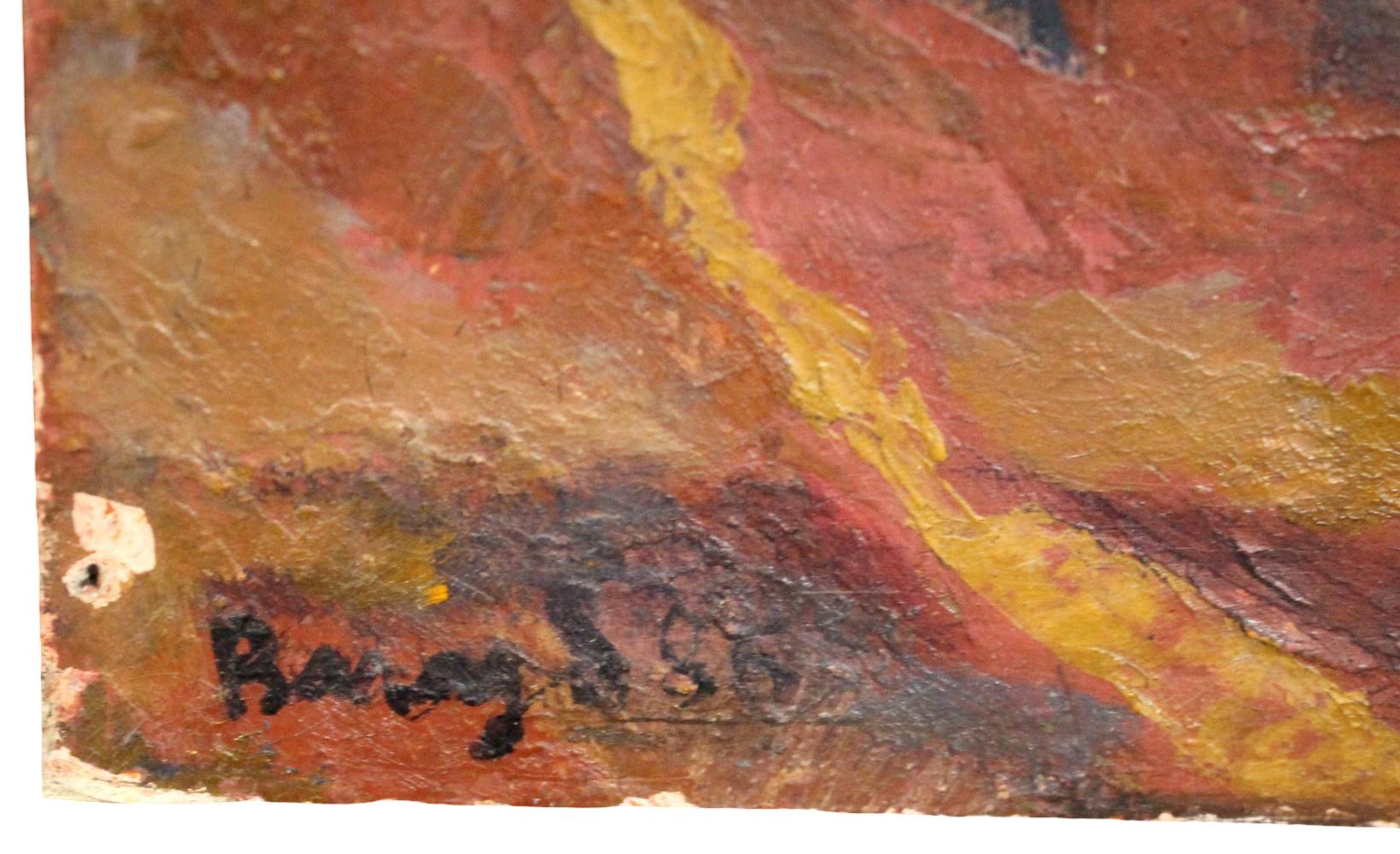 VLADIMIR CHUB (RUSSIAN/UZBEK, B. 1940) OIL PAINTING "AUTUMN", 1986