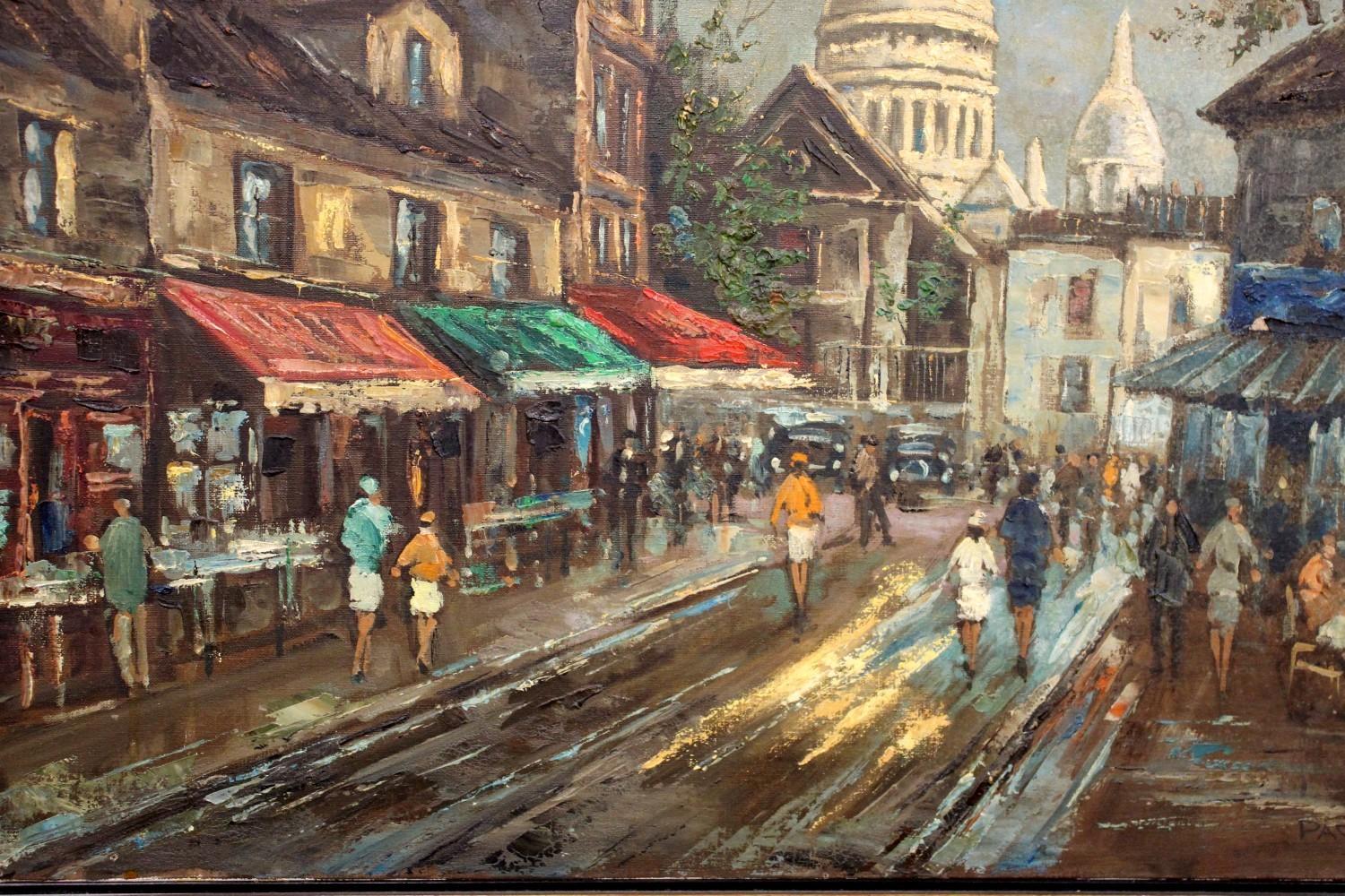 Place du Tertre Oil On Canvas By Page