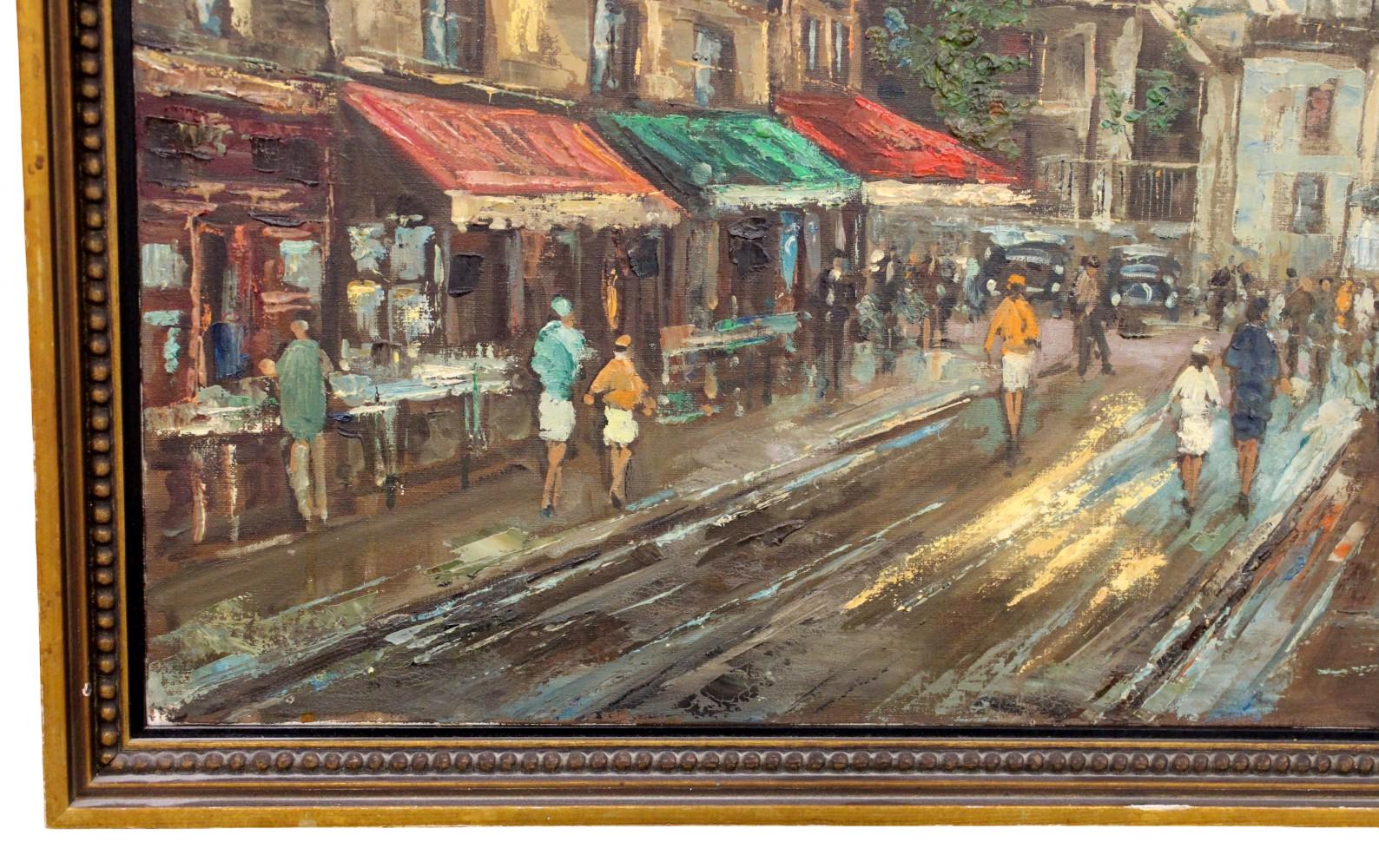 Place du Tertre Oil On Canvas By Page