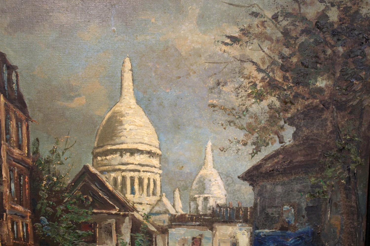 Place du Tertre Oil On Canvas By Page