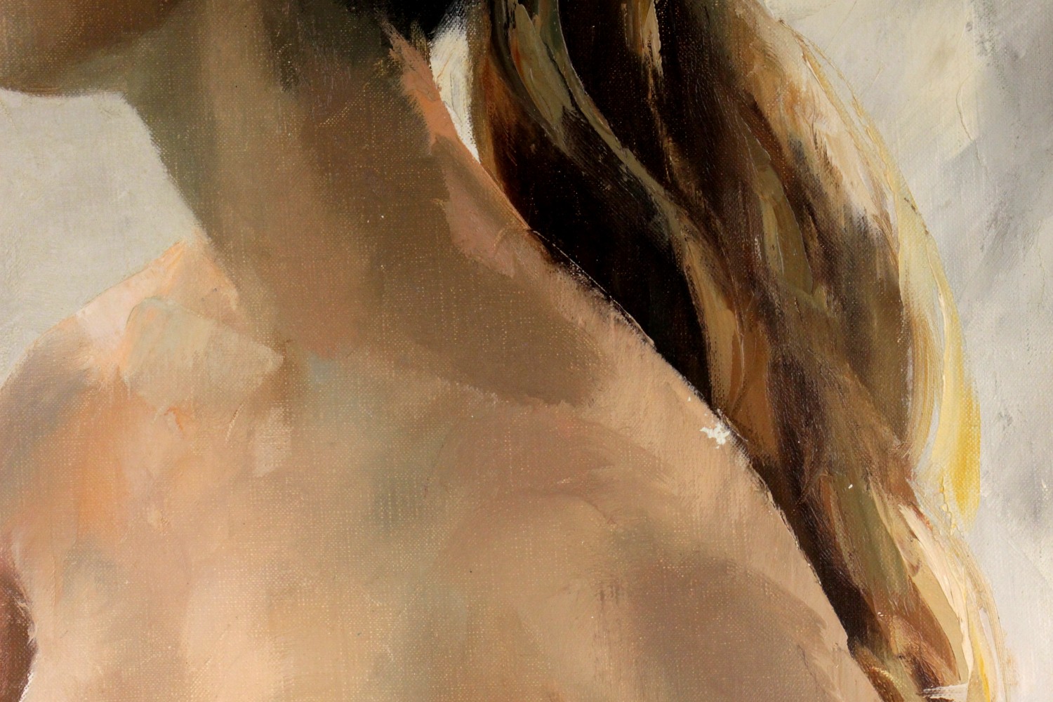 Polish Igor Talwinski Female Nude Oil Painting