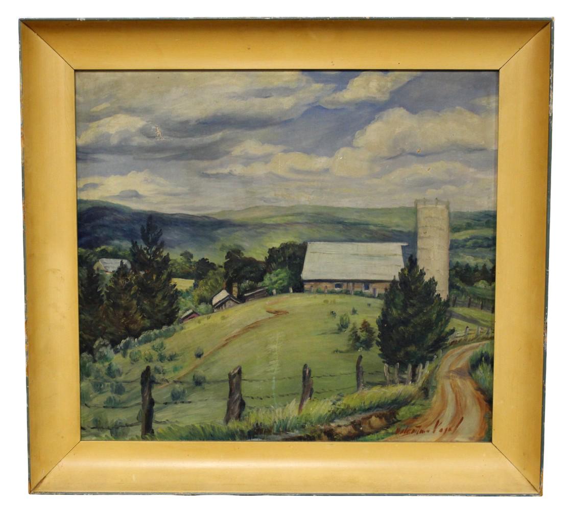 American Valentine Vogel Oil On Canvas Landscape