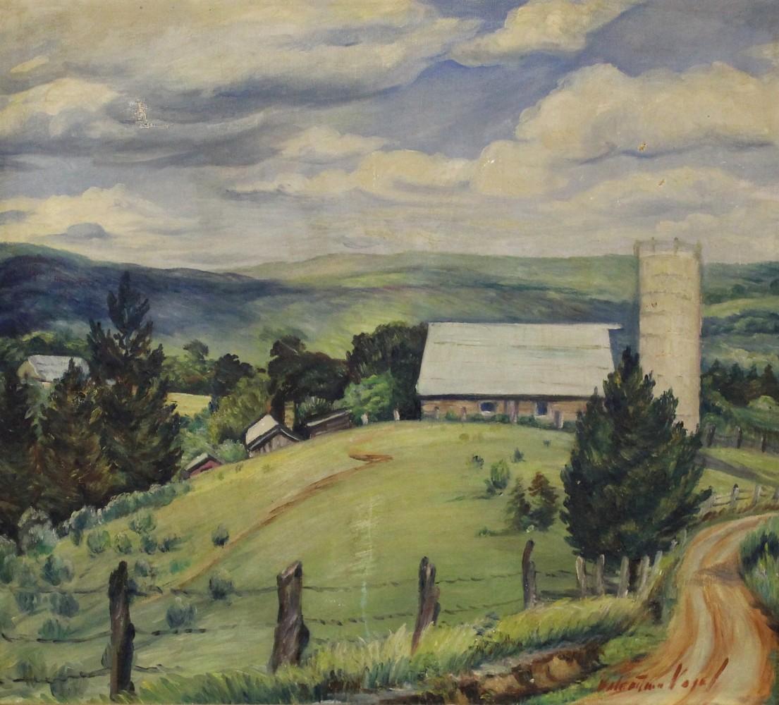 American Valentine Vogel Oil On Canvas Landscape