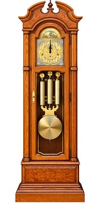 HOWARD MILLER GRAND FATHER CLOCK, NUMBER 165766. Large Howard Miller Grand Father Clock. 