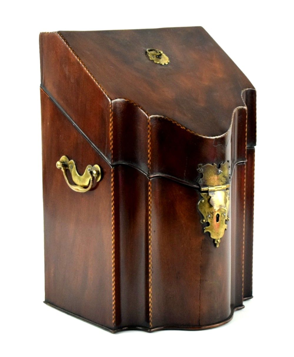 Antique Mahogany Knife Box George III