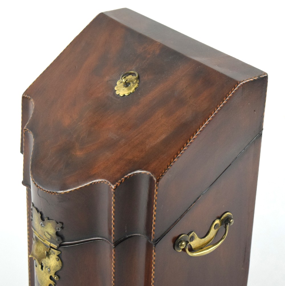 Antique Mahogany Knife Box George III