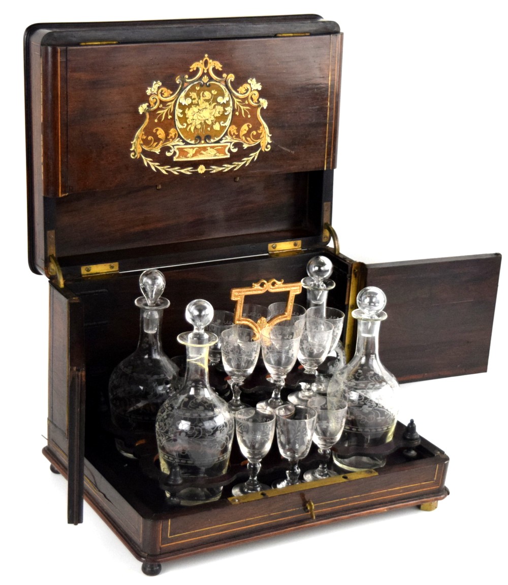 NAPOLEON III INLAID LIQUOR CABINET 19TH CENTURY