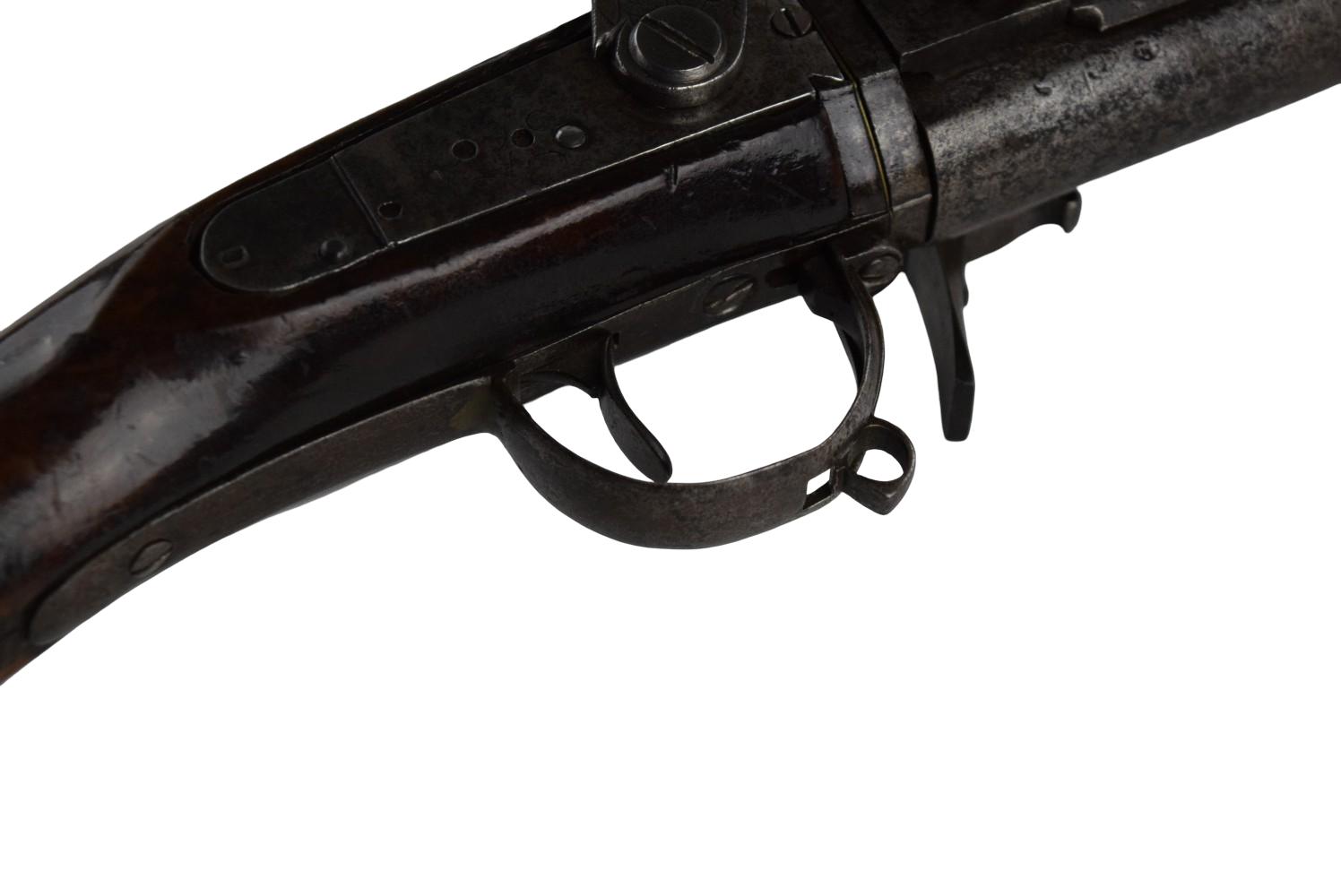 A Good German Wheellock Hunting Rifle With Octagonal Barrel Circa 1735.