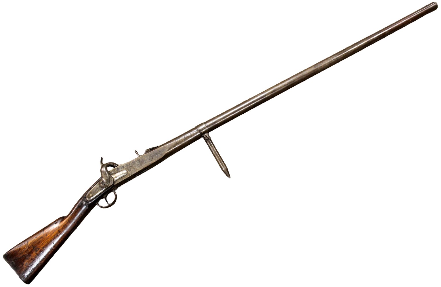 French Md 1831 Rampart 21.8 MM Gun (Fusil de Rempart Charleville Mle 1831 wall gun)