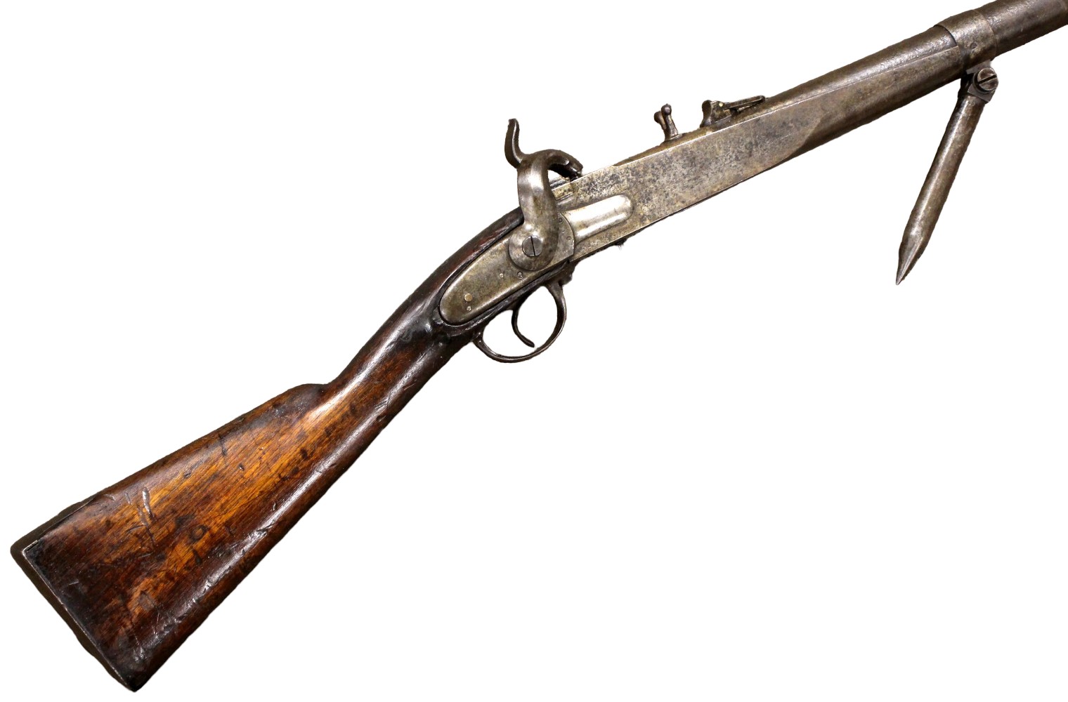 French Md 1831 Rampart 21.8 MM Gun (Fusil de Rempart Charleville Mle 1831 wall gun)
