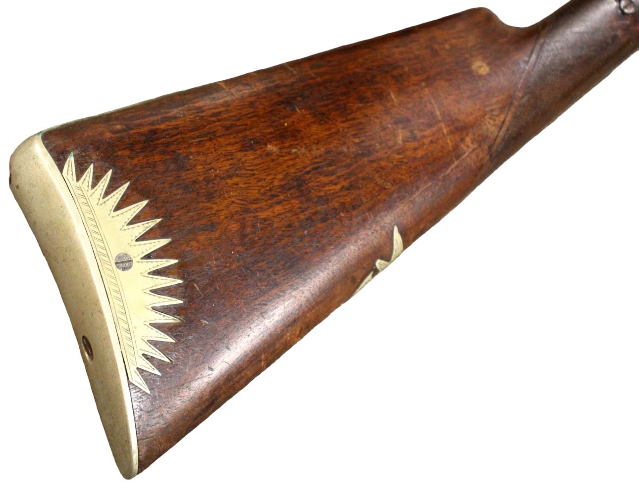 American Civil War era Ornate 69 Caliber Percussion Hunting Rifle by WARREN, ALBANY, NEW YORK