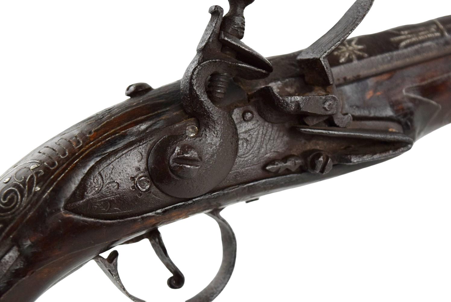 ANTIQUE EARLY 19TH C. BALKAN / OTTOMAN FLINTLOCK HOLSTER PISTOL