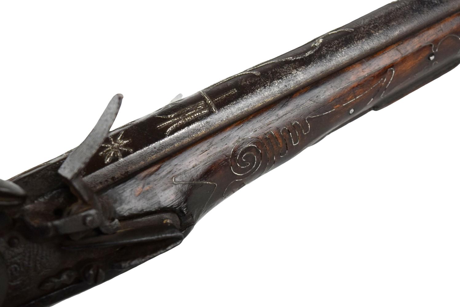 ANTIQUE EARLY 19TH C. BALKAN / OTTOMAN FLINTLOCK HOLSTER PISTOL