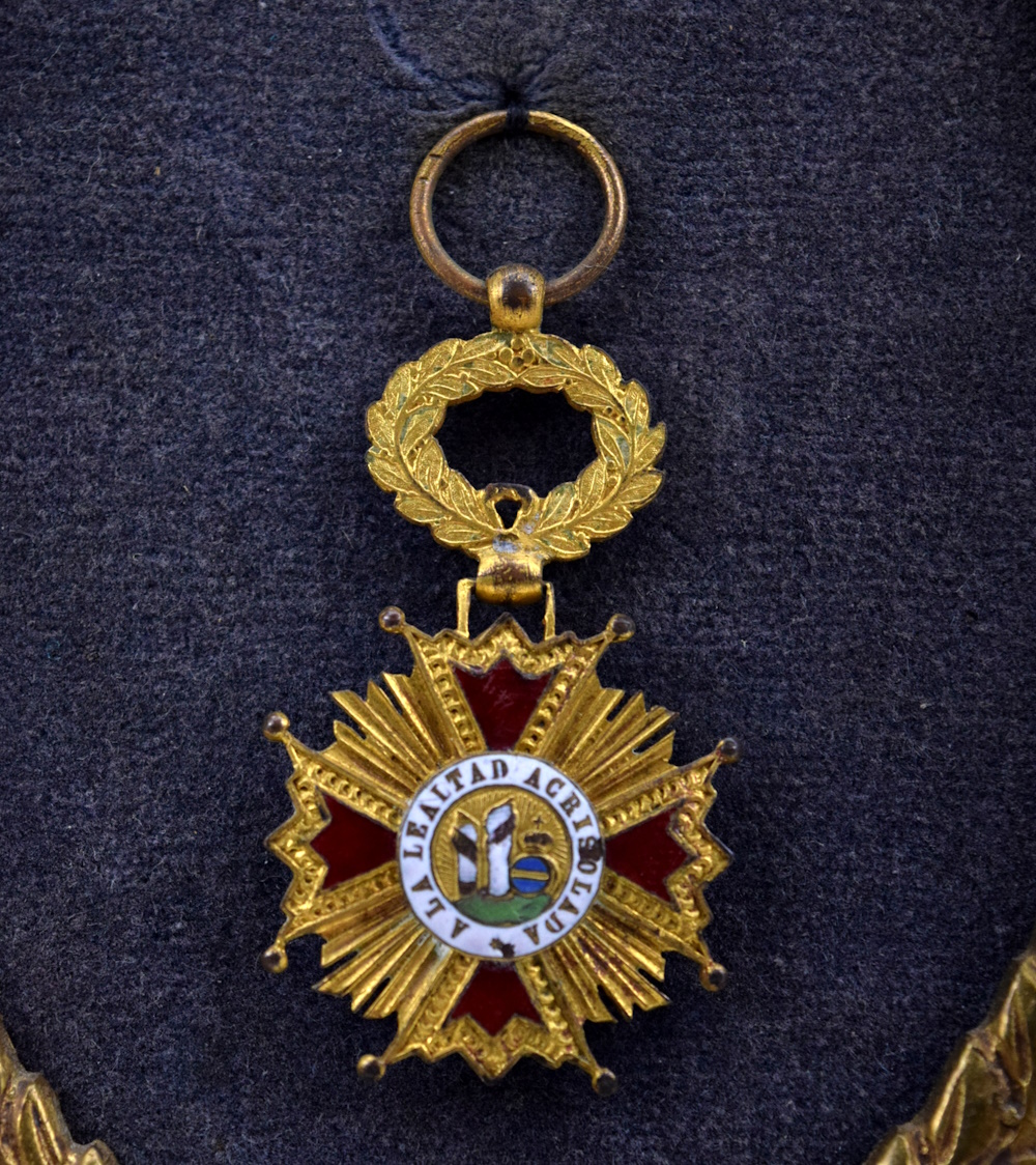 Lot of Five Spanish Kingdom Medals Badges Orders