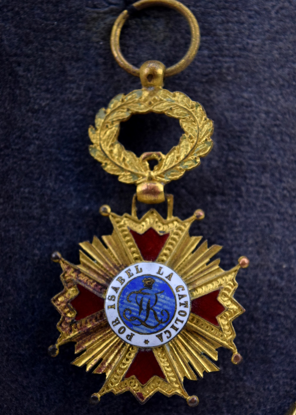 Lot of Five Spanish Kingdom Medals Badges Orders