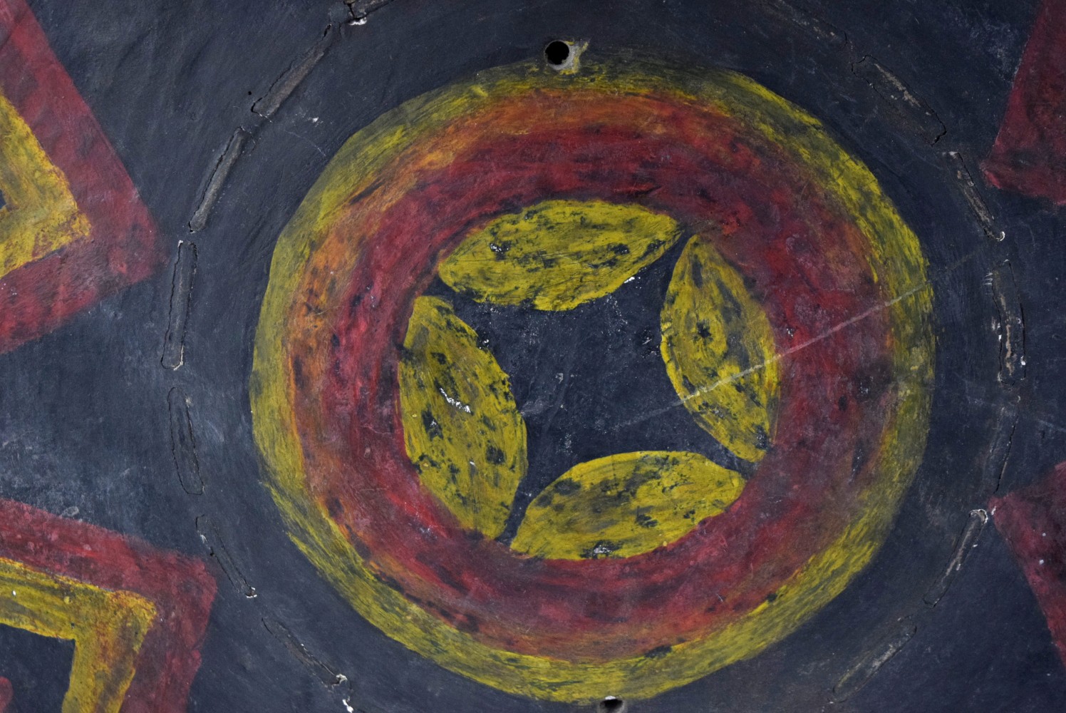 Antique Chinese Shield Sichuan Province Southwestern China