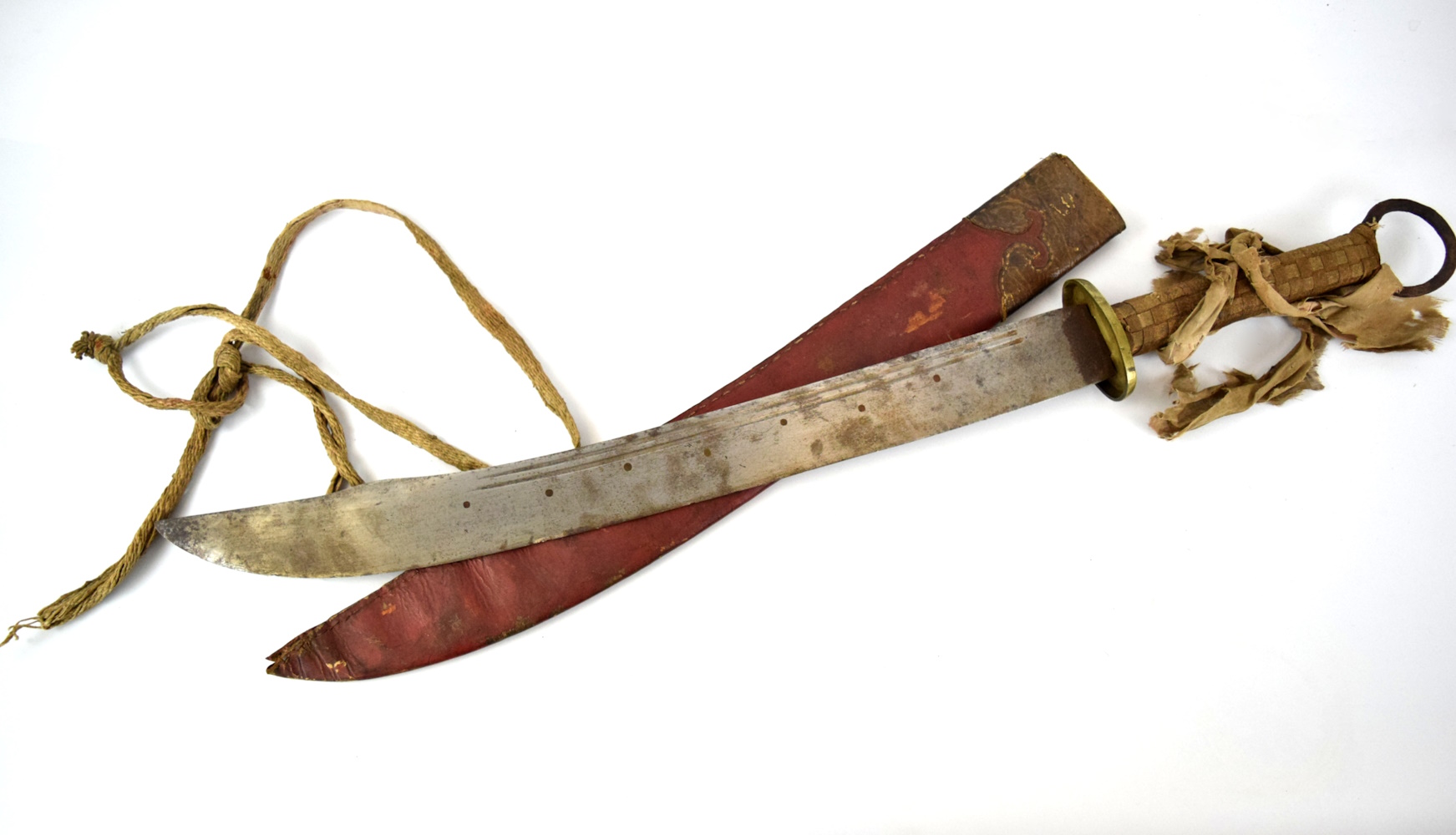 LARGE CHINESE QING DYNASTY 19TH C DAO SWORD