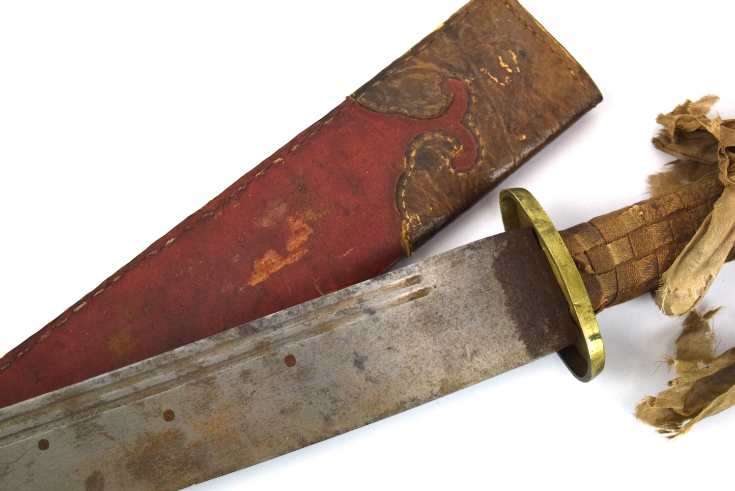 LARGE CHINESE QING DYNASTY 19TH C DAO SWORD