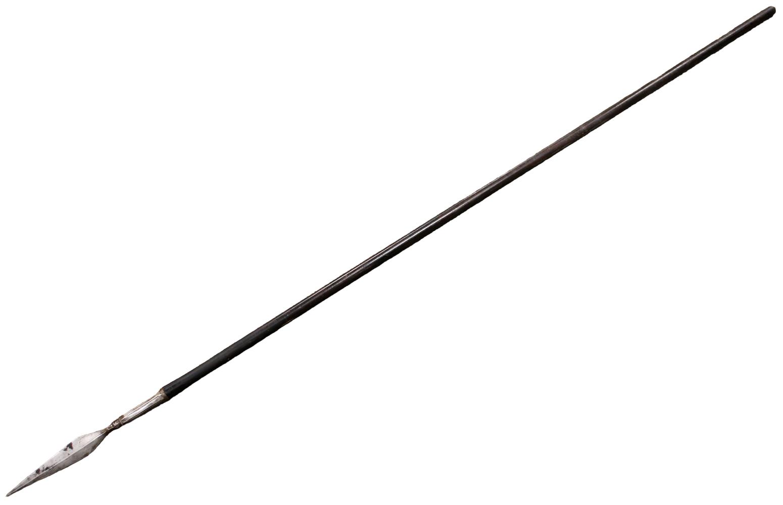 RARE 17THâ18TH C. FIGURAL HUNTING SPEAR POLEARM, "P.F." MARKED