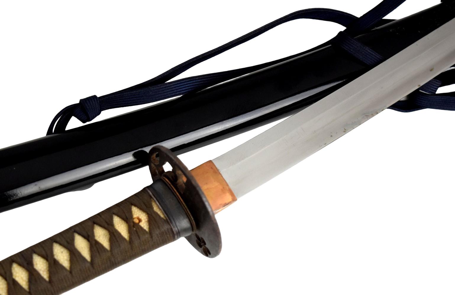 Shinshinto katana, mumei o-suriage, ca. 1800's.