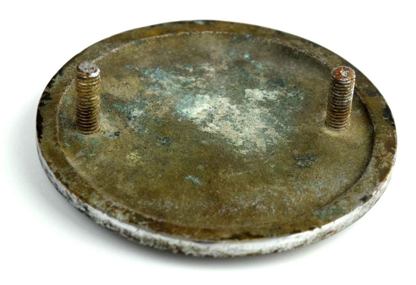 Very Cool Japanese Heavy Painted Metal Plaque Emblem ~ Probably off Military Vehicle ~ Circa WW II.