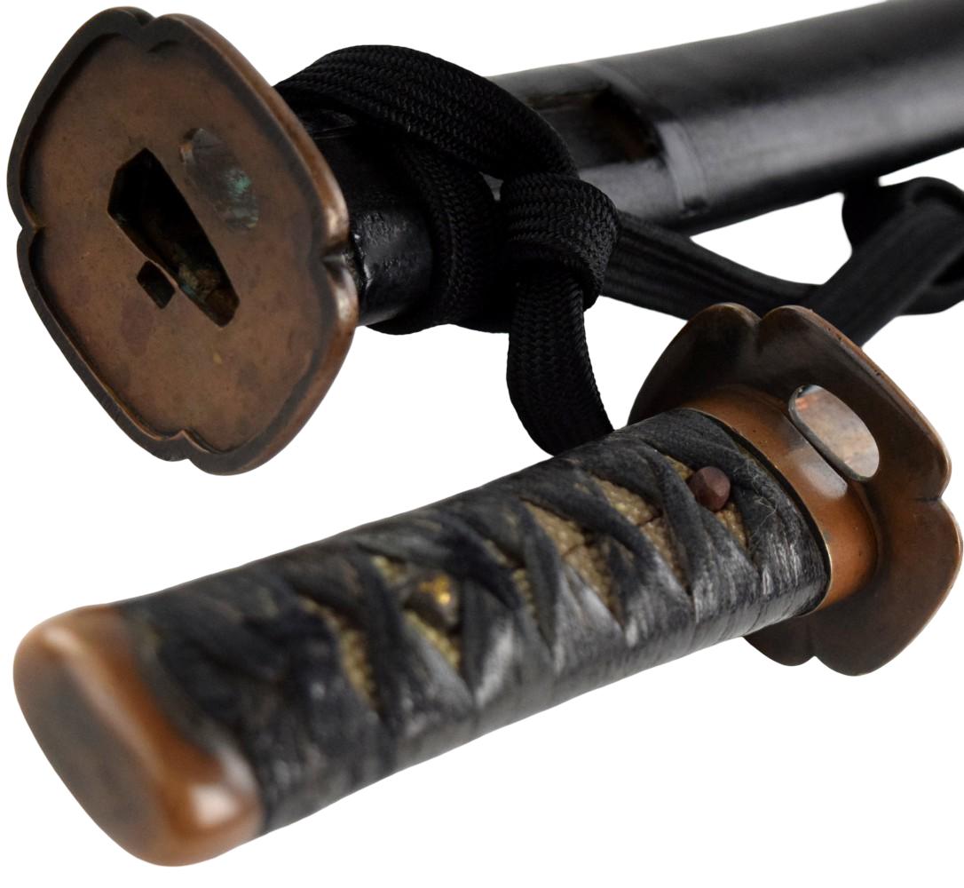 Shinto tanto, 10 inch length of cutting edge, signed Kunikane, ca. 1600's.