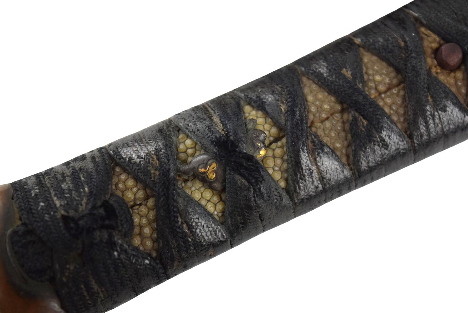 Shinto tanto, 10 inch length of cutting edge, signed Kunikane, ca. 1600's.
