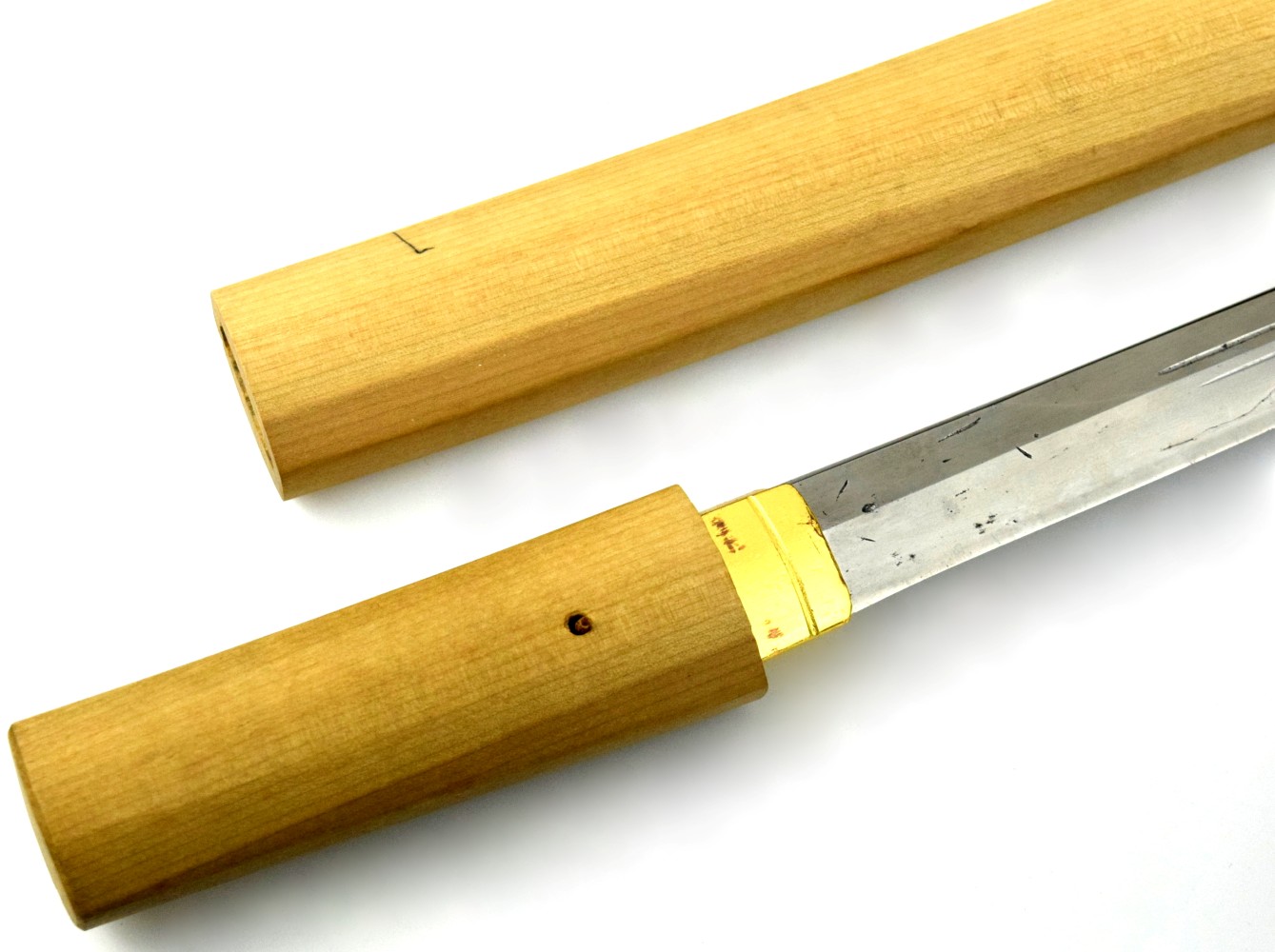 Edo period Japanese Tanto knife, late 1600s ~ signed Sesshu ju Fujiwara Yoshikuni