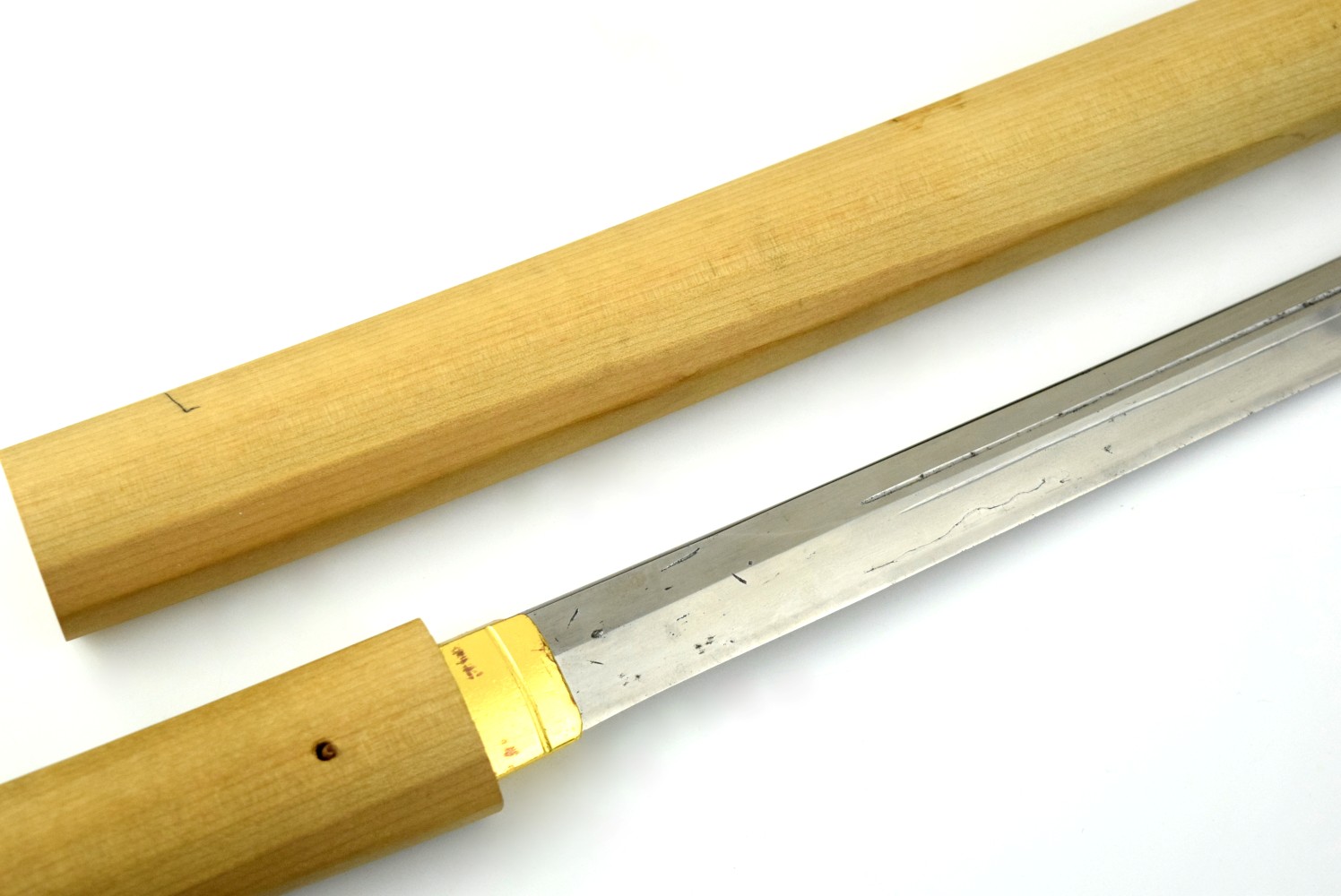 Edo period Japanese Tanto knife, late 1600s ~ signed Sesshu ju Fujiwara Yoshikuni