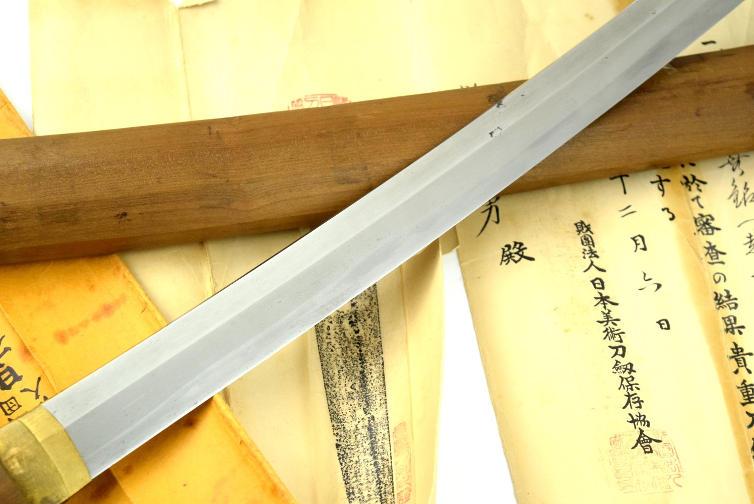 Japanese Edo period Wakizashi Sword ~ Old NBTHK Kanteisho attributed Echizen Shimosaka school