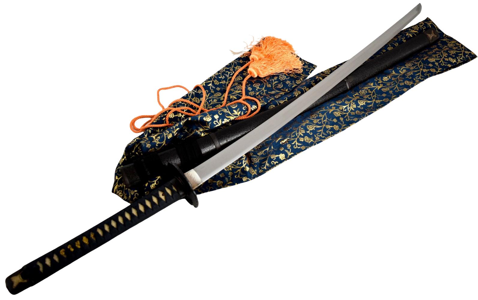 A long strong massive and stout very healthy big Japanese sword, 19th century katana in very clean polish and in full old Edo samurai mounts