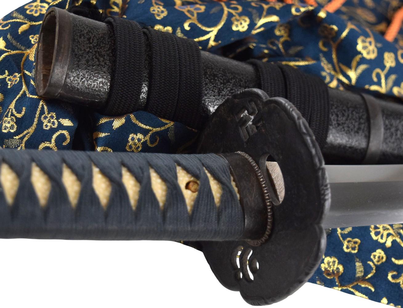 A long strong massive and stout very healthy big Japanese sword, 19th century katana in very clean polish and in full old Edo samurai mounts