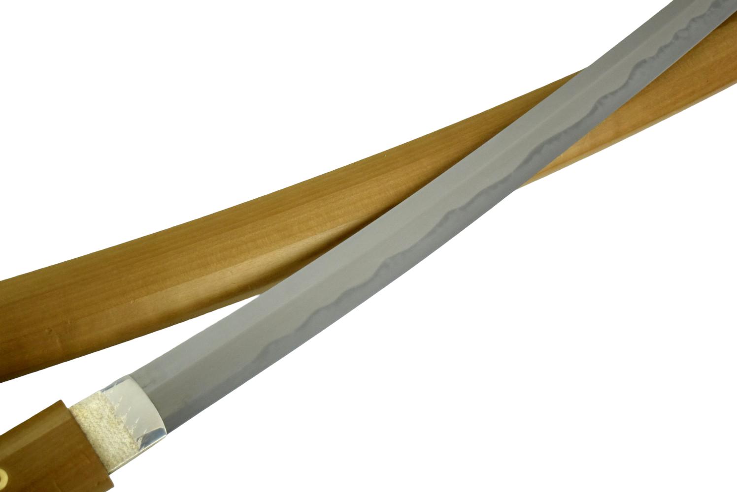 A very attractive 19th century Japanese sword, very healthy in polish. A fine Koyama Katana signed by Bizen no suke Fujiwara Munetsugu and