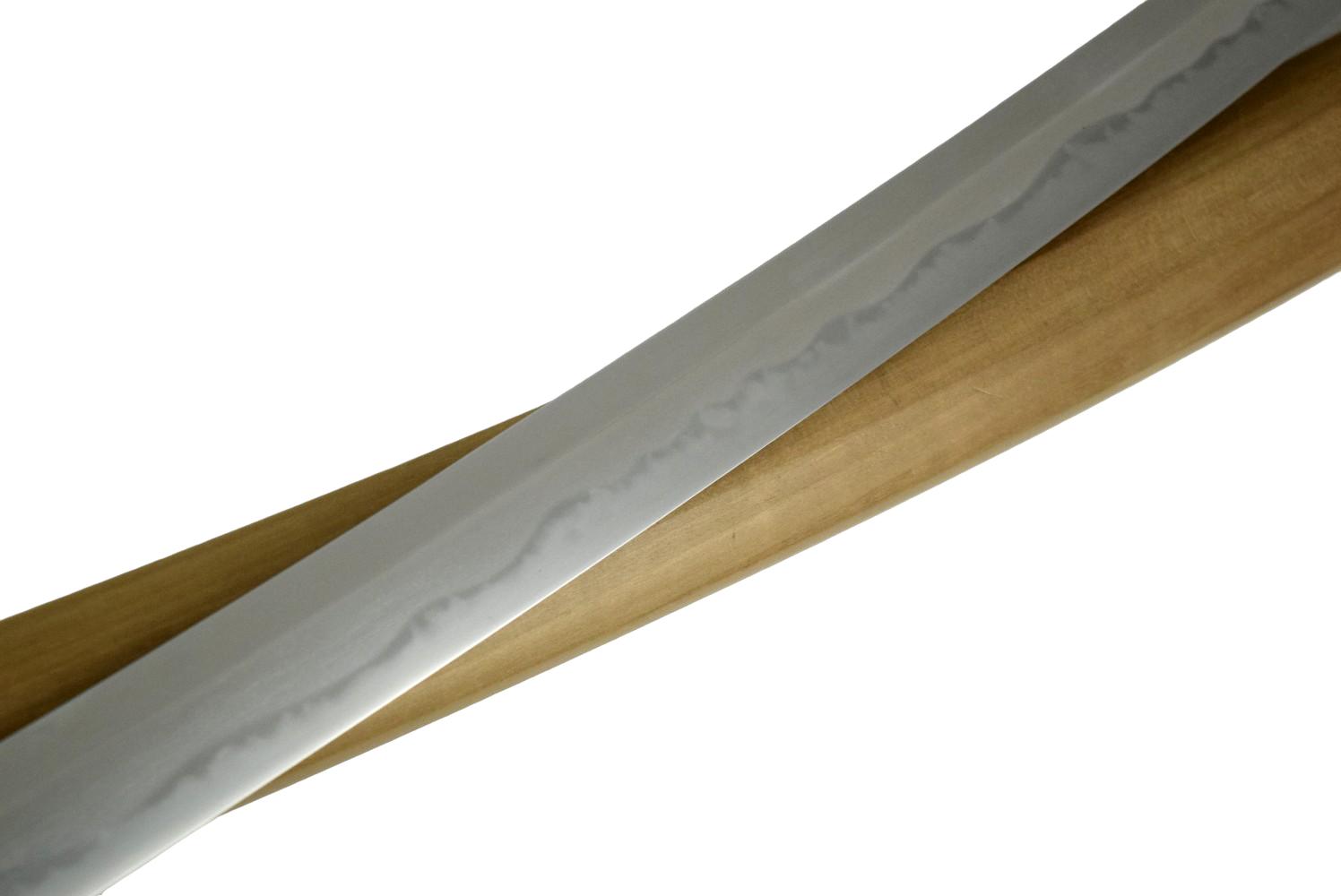 A very attractive 19th century Japanese sword, very healthy in polish. A fine Koyama Katana signed by Bizen no suke Fujiwara Munetsugu and