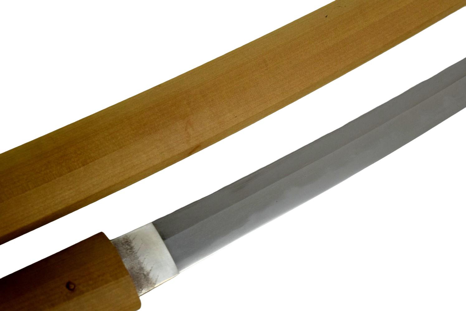 A very attractive robust and stout 17th century Kanbun Shinto Japanese sword Wakizashi signed Setsu Ju Yasunaga