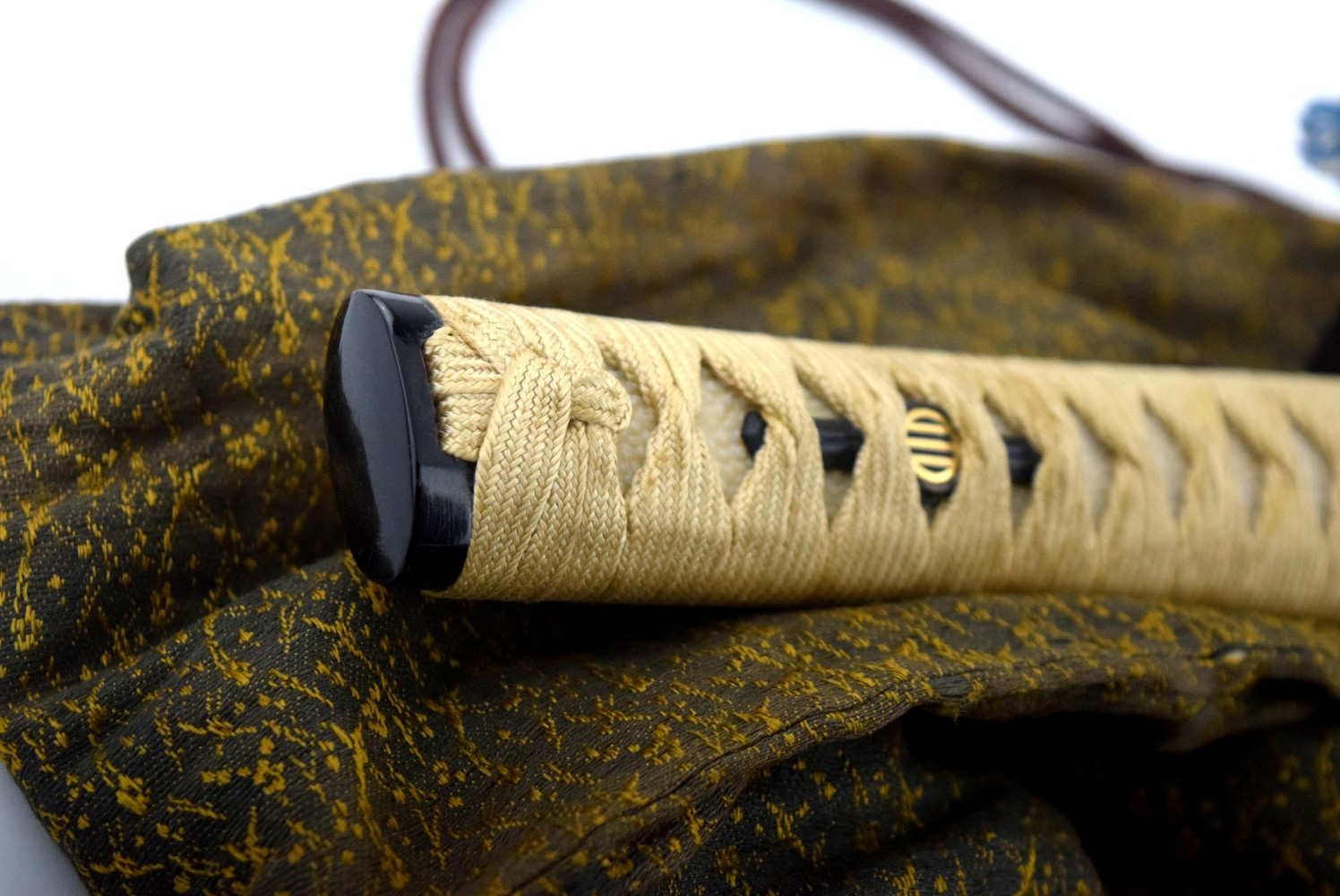 Nice Edo Period Japanese Samurai Wakizashi Sword, Mumei Koto or Shinto Blade, Nice Mounts, Wild Hamon Temper Line.