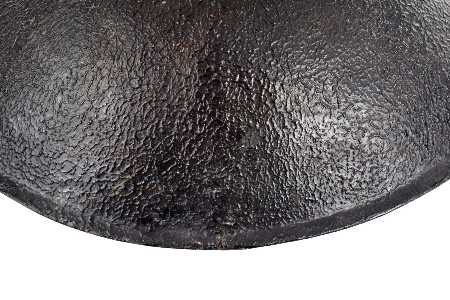 Very Good Antique MeiJi era Japanese Samurai Lacquered Metal JINGASA Helmet Hat.