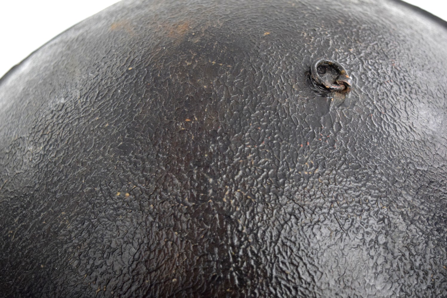 Very Good Antique MeiJi era Japanese Samurai Lacquered Metal JINGASA Helmet Hat.