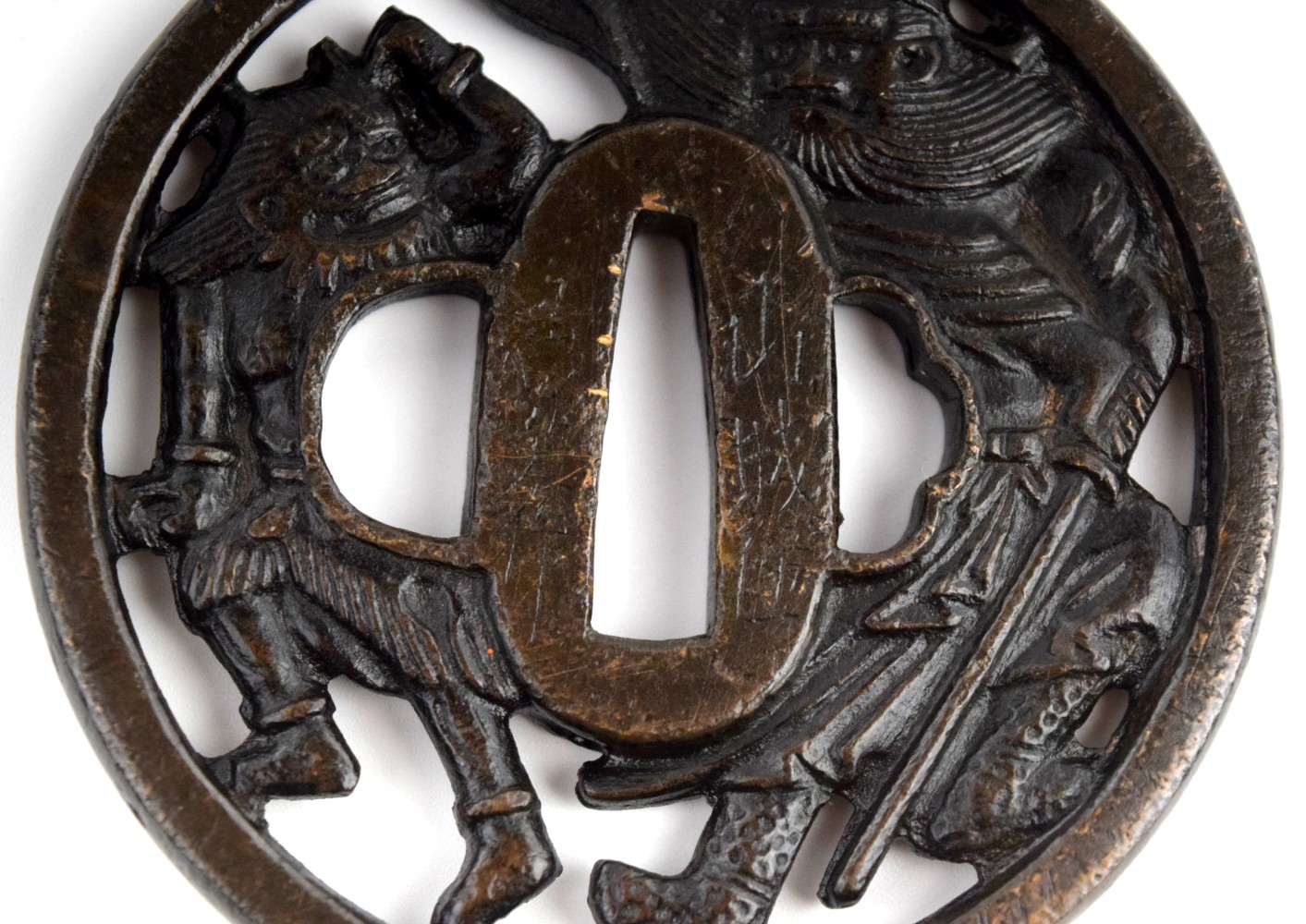 Antique Japanese TSUBA, a Samurai Sword / Dagger Guard