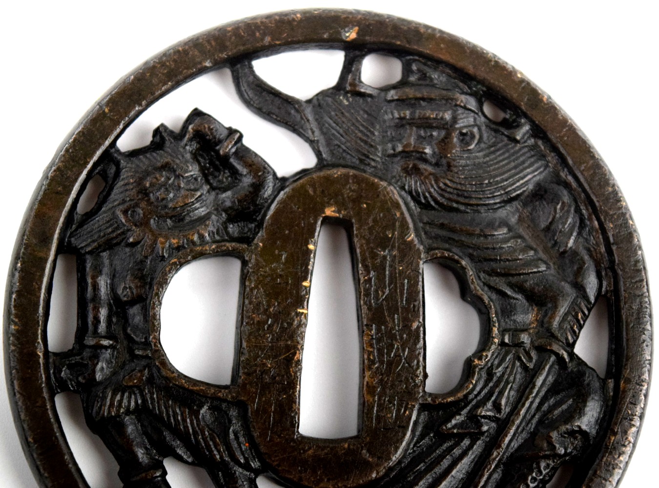 Antique Japanese TSUBA, a Samurai Sword / Dagger Guard