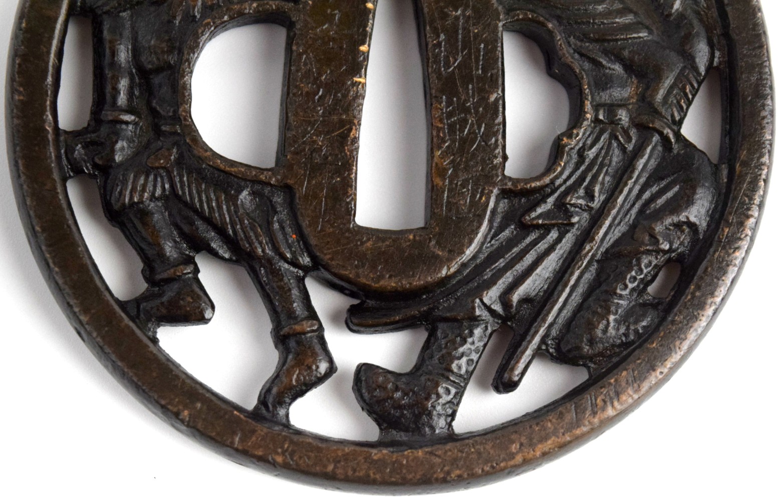 Antique Japanese TSUBA, a Samurai Sword / Dagger Guard