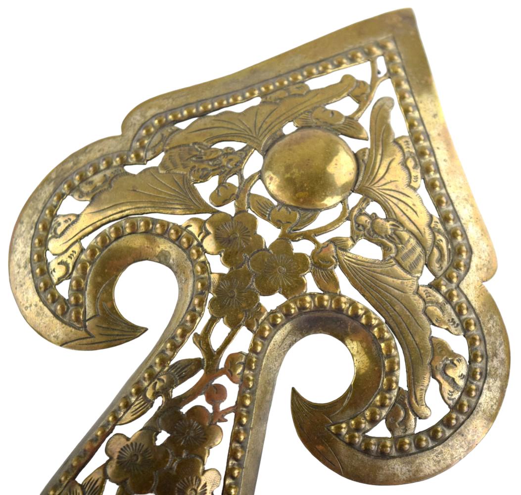 JAPANESE SAMURAI KABUTO HELMET OPENWORK ORNAMENT
