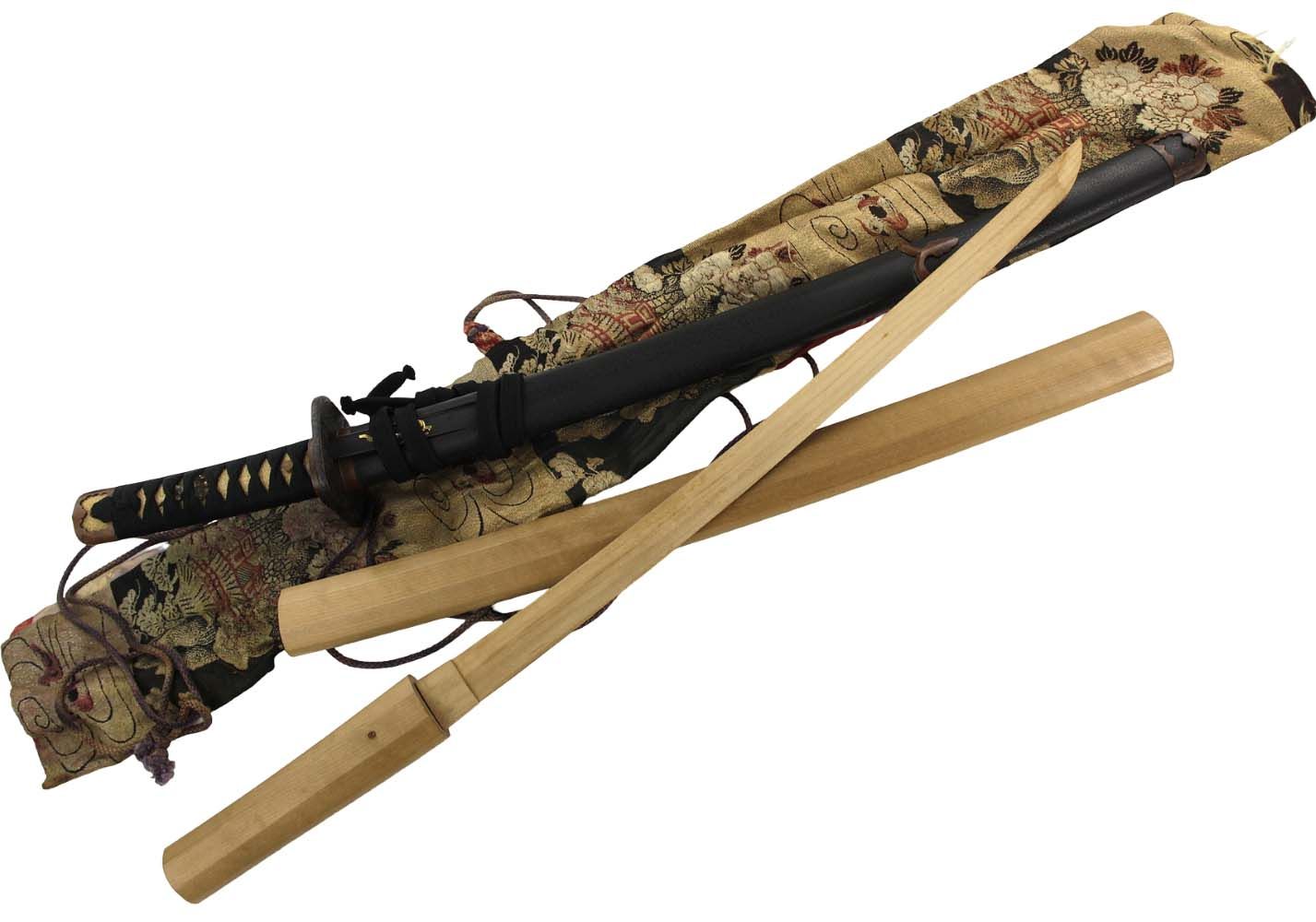 Very Nice Edo period Japanese Samurai WAKIZASHI Sword, Koto Blade with Great Hamon & Grain Patterns