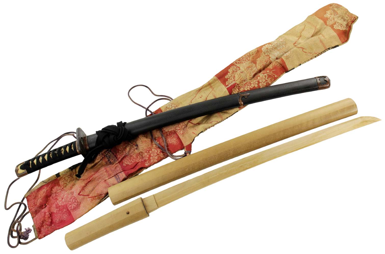 Very Nice Edo period Japanese Samurai WAKIZASHI Sword, Koto Blade with Great Hamon & Grain Patterns