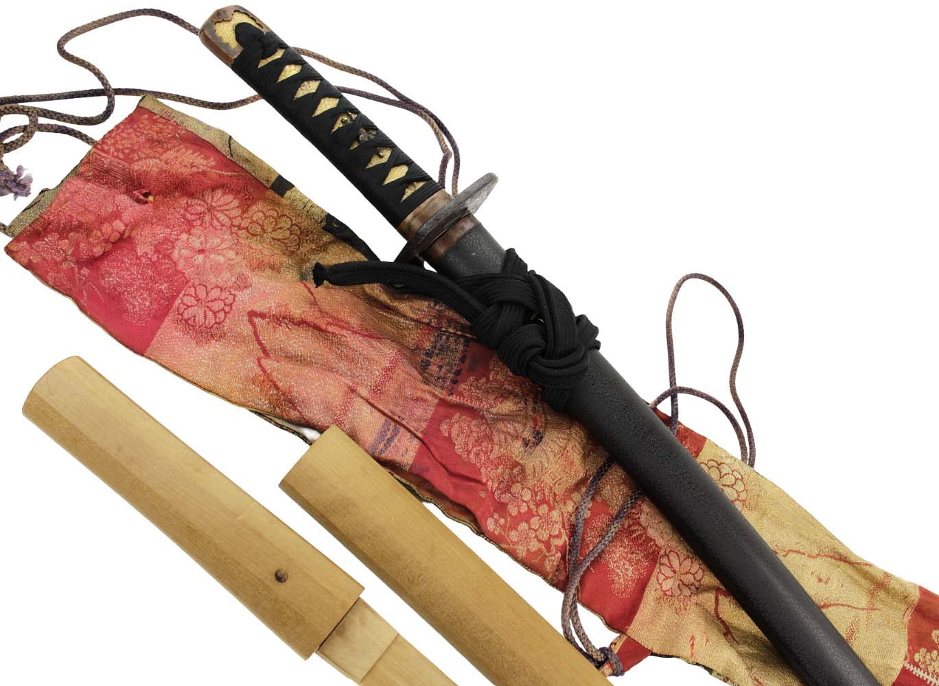 Very Nice Edo period Japanese Samurai WAKIZASHI Sword, Koto Blade with Great Hamon & Grain Patterns