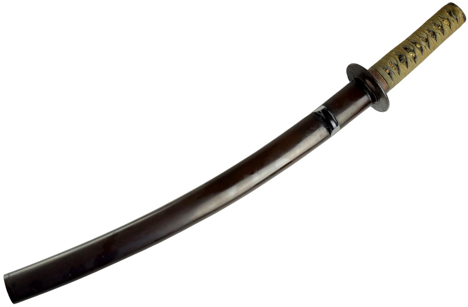 JAPANESE EDO WAKIZASHI KOSHIRAE SWORD MOUNTS, NO BLADE