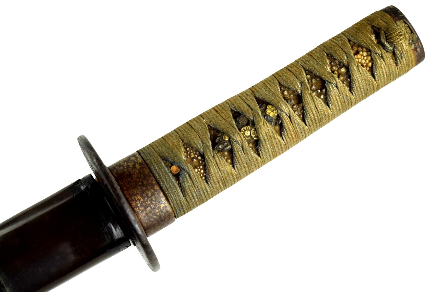 JAPANESE EDO WAKIZASHI KOSHIRAE SWORD MOUNTS, NO BLADE