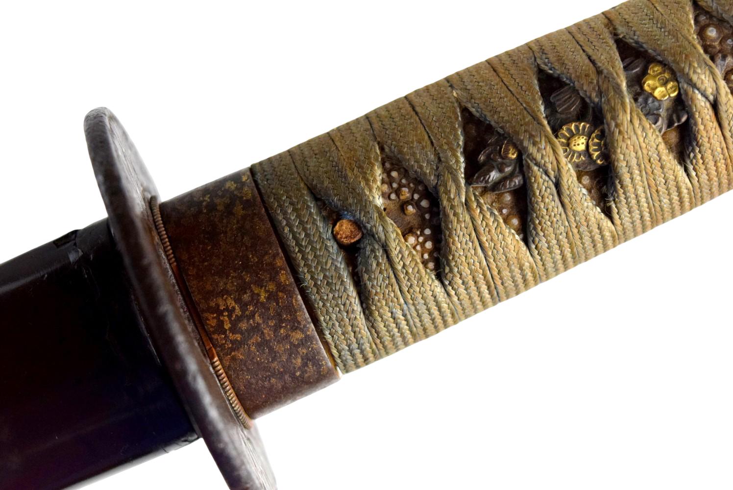 JAPANESE EDO WAKIZASHI KOSHIRAE SWORD MOUNTS, NO BLADE